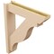 Ekena Millwork 6-in W x 26-in D x 30-in H Funston Slat Rough Cedar Woodgrain TimberThane Outlooker, Primed Tan OUTUR060X26X30FST24RCPR - alternate 4
